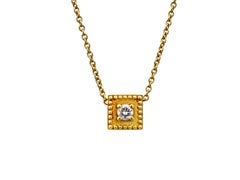 Dimos 18k Gold Diamond Neoclassic Necklace