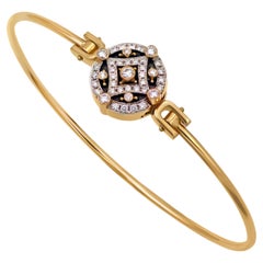 Dimos 18k Gold Diamonds Bangle