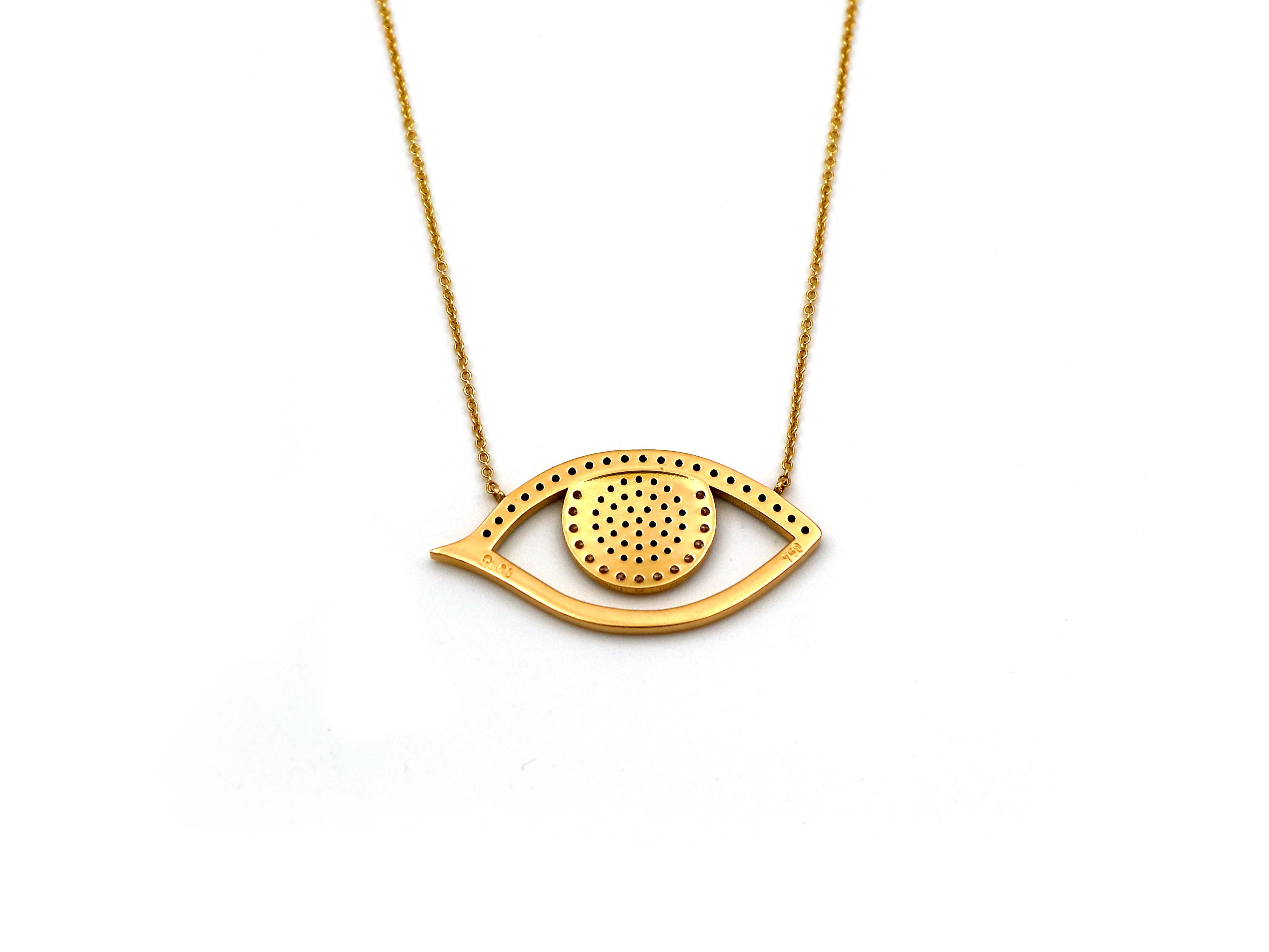 greek evil eye pendant gold