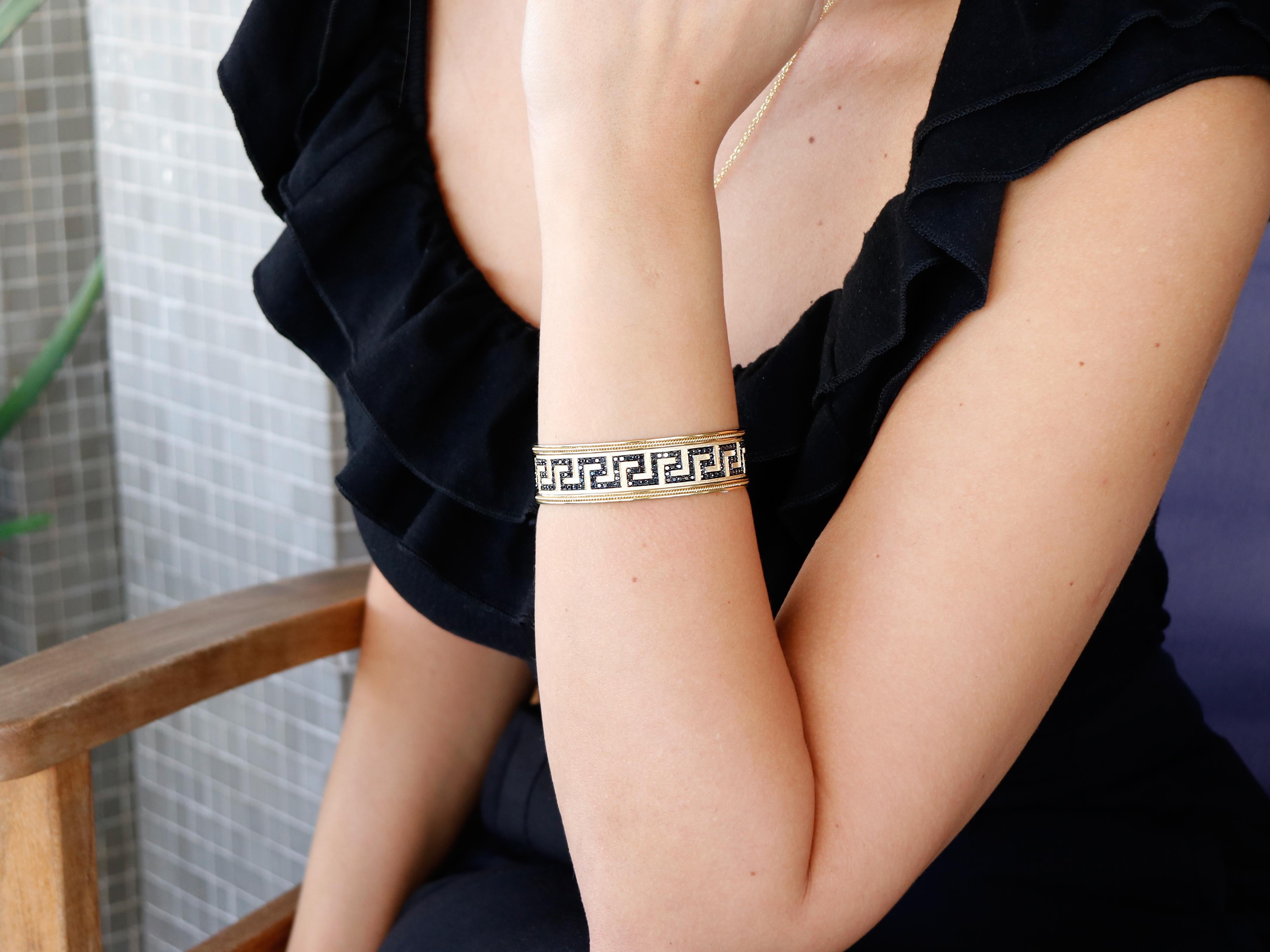 greek pattern bracelet