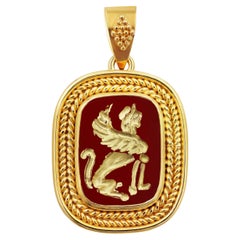 Antique Dimos 18k Gold Museum Replica Sphinx