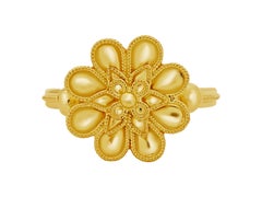 Dimos 18k Gold Triple Rosette Ring
