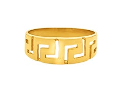 Dimos 18k Yellow Gold Greek Key Ring