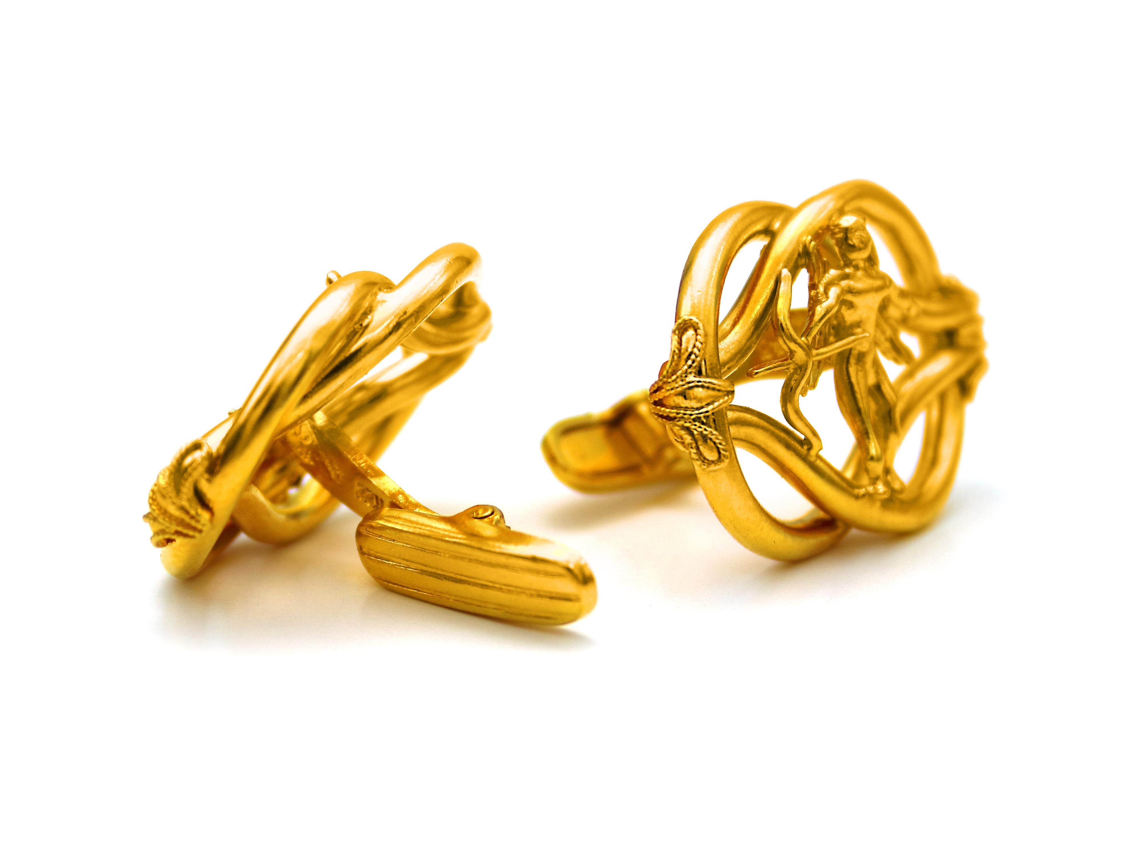 22k gold cufflinks