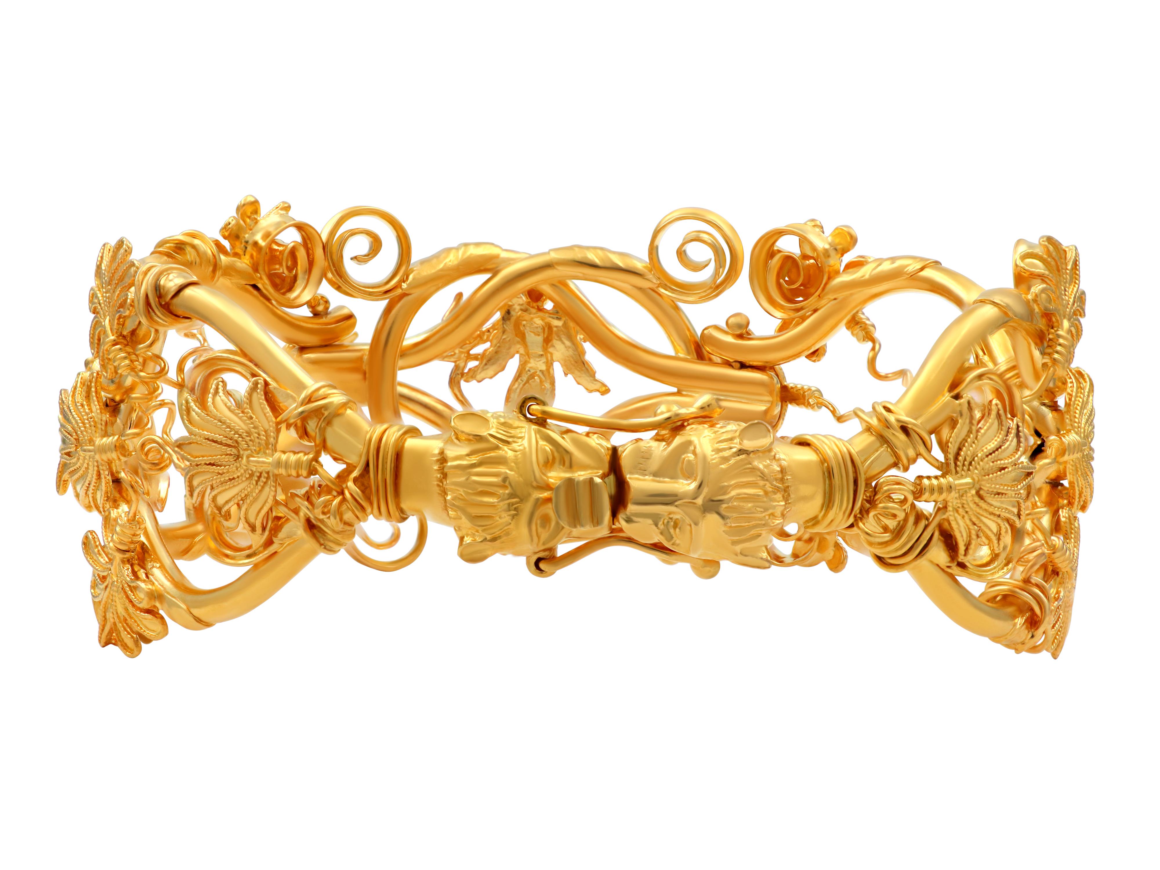 Dimos, bracelet « Eros » en or 22 carats, dieu grec antique de l'amour Neuf - En vente à Athens, GR