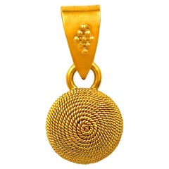 Dimos Pendentif Sfalaki en or 22k filigrané