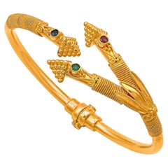 Dimos 22k Gold Museumskopie Cocktail Pyramiden-Armband