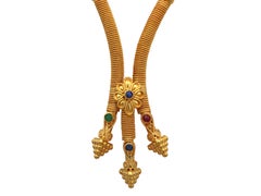 Dimos 22k Gold Museum Copy Cocktail Pyramids Necklace