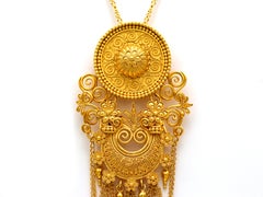 Dimos 22k Gold Museum Copy Pendant with Chain