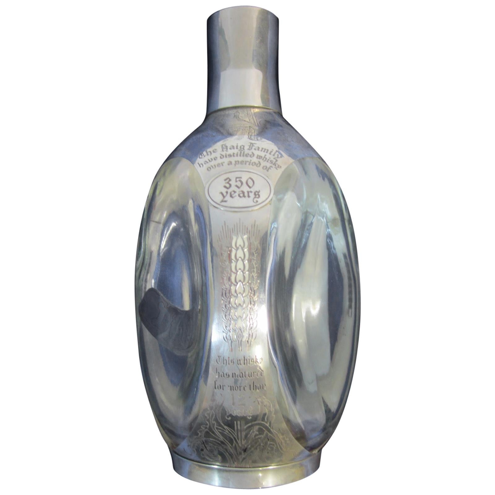 Dimple Haig Limited Edition, Sterling Silver Mounted Whisky Decanter For Sale