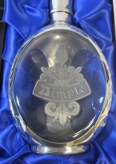 Dimple Haig Royal Holland Pewter Mounted Whisky Decanter