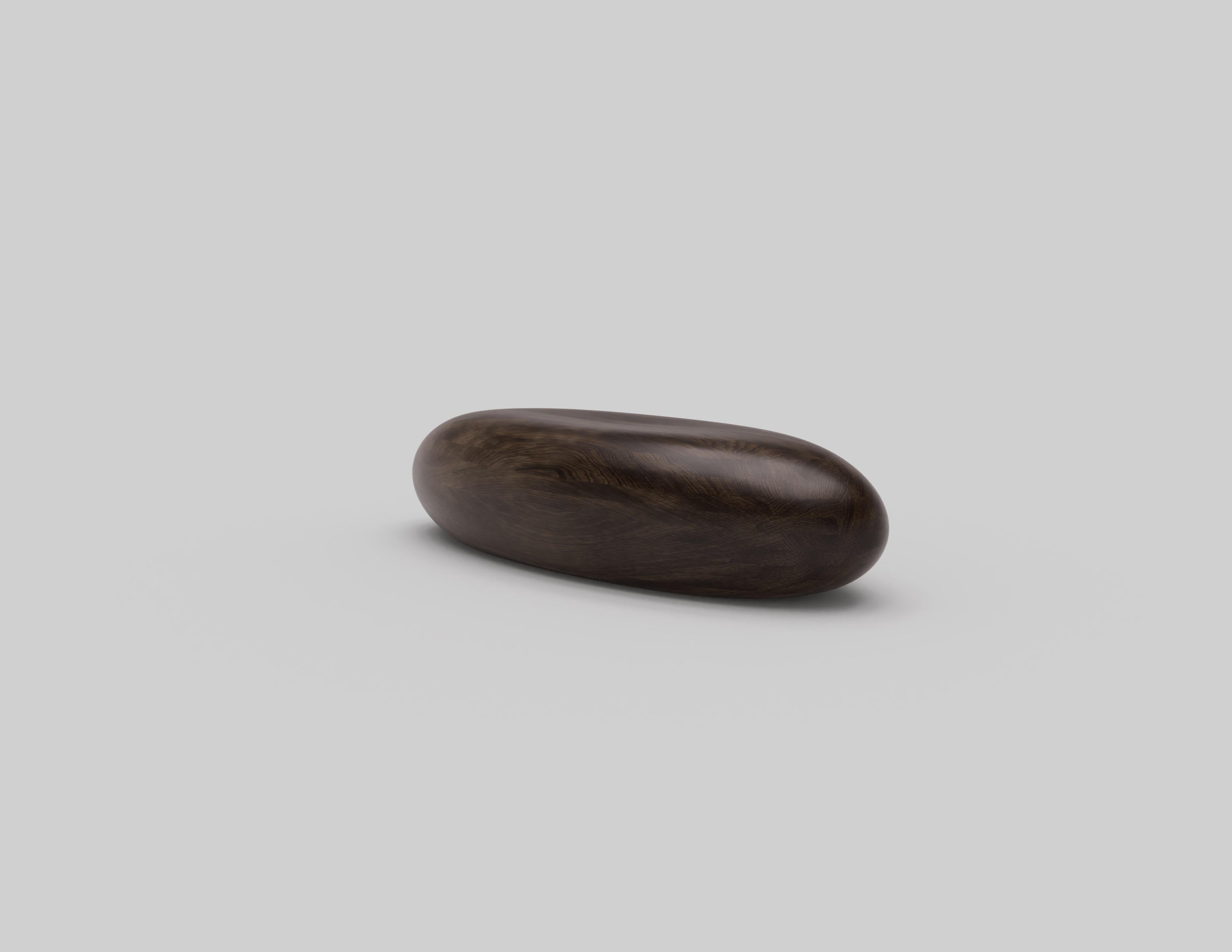 Hand-Crafted Dimple Large Walnut Décor Bench by Johan Wilén For Sale