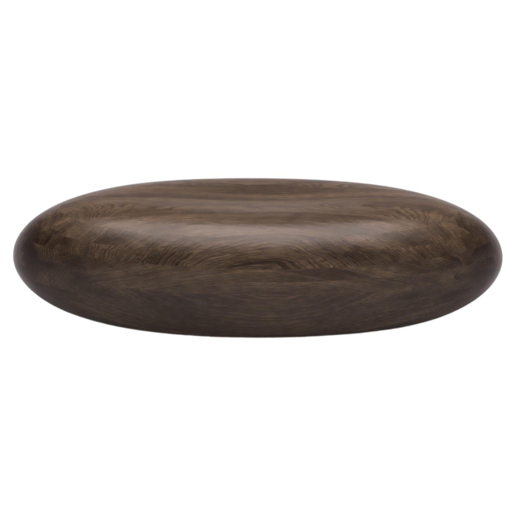 Dimple Large Walnut Décor Bench by Johan Wilén For Sale