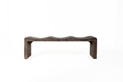 Dimple Pattern Rainbow Arch Wood Bench
