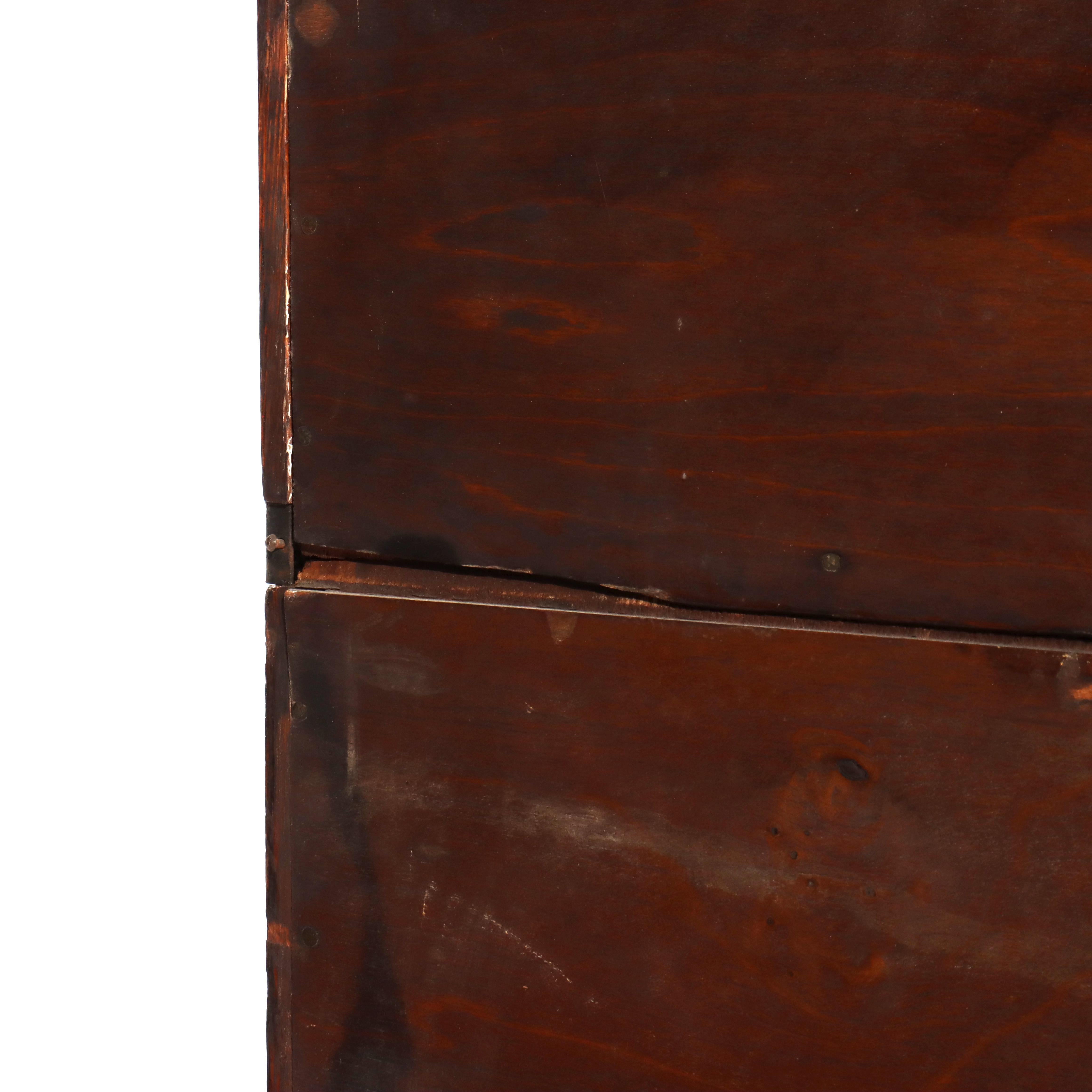 DIMS Antique Globe Wernicke Oak Four-Stack Barrister Bookcase Signed C1910 For Sale 2