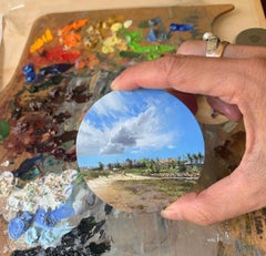 Capo #6: Woodneck Beach, Falmouth,  pittura di paesaggio realista in miniatura