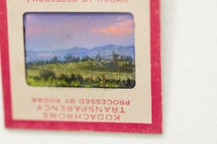 Kodak Chrome Film Painting - “Pink Sky”, Miniature landscape oil painting