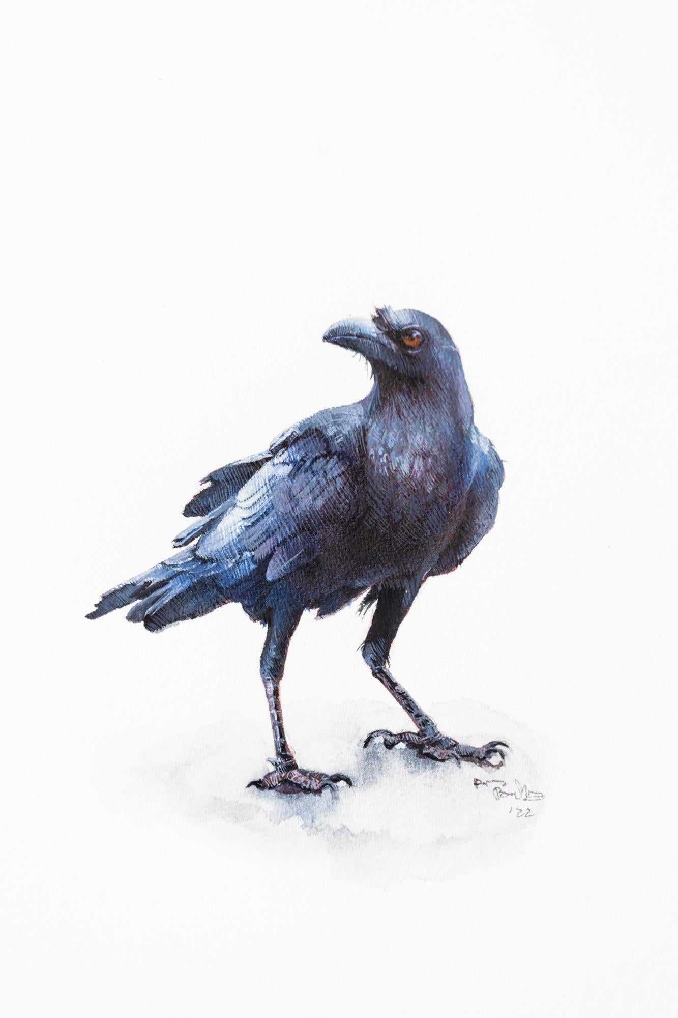 Raven - Painting by Dina Brodsky