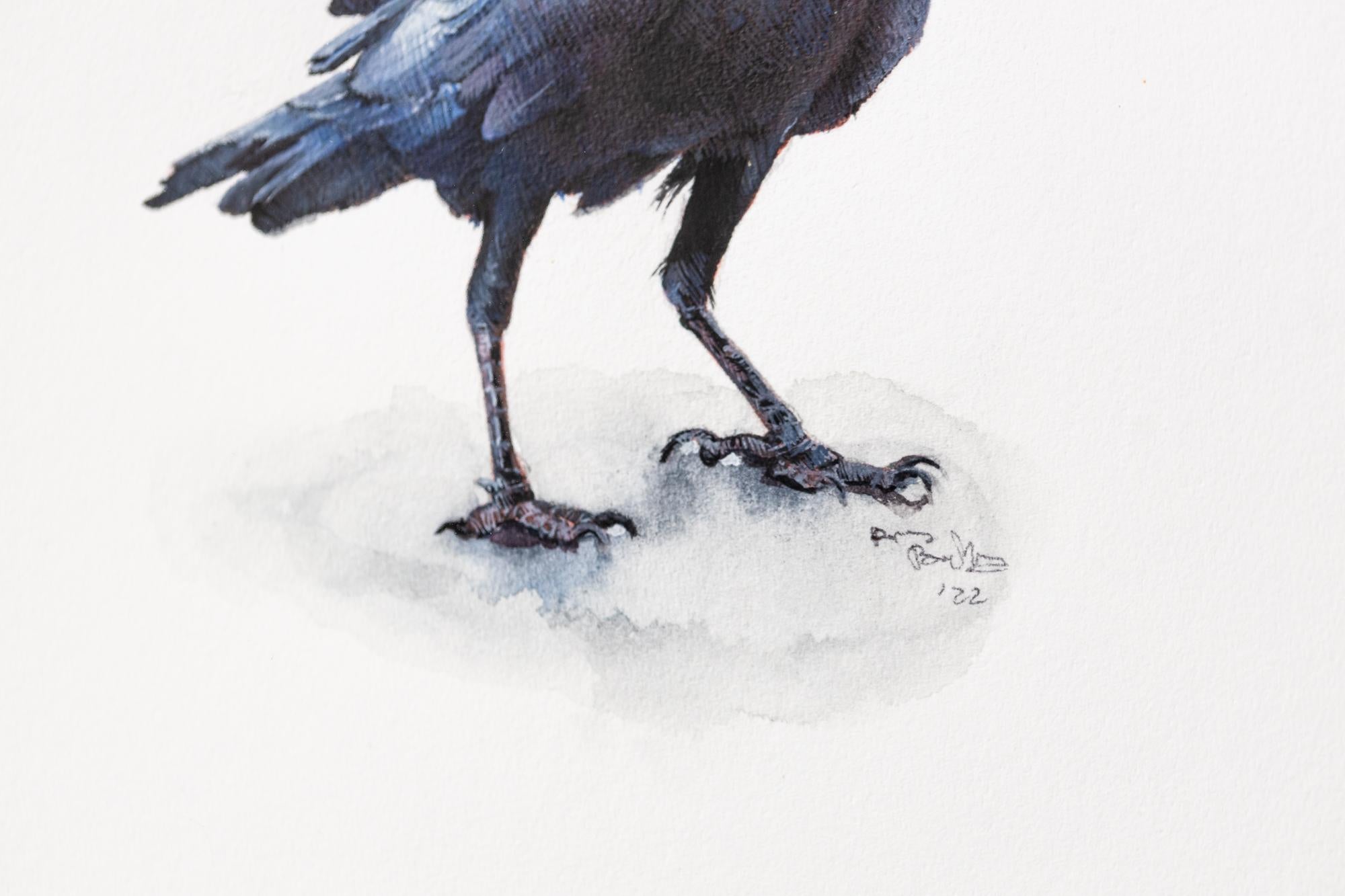 Raven - Contemporain Painting par Dina Brodsky