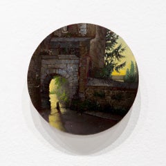"Rome, Golden Hour" Miniature Oil Painting, Italian Contemporary Realism