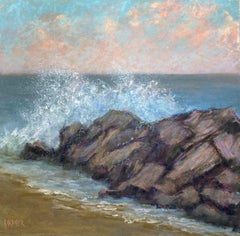 A Month Of Sundays, Original Impressionist Seascape Pastel Painting on Board