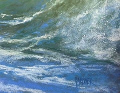 Above The Fray, Original Signed Contemporary Impressionist Seascape Painting