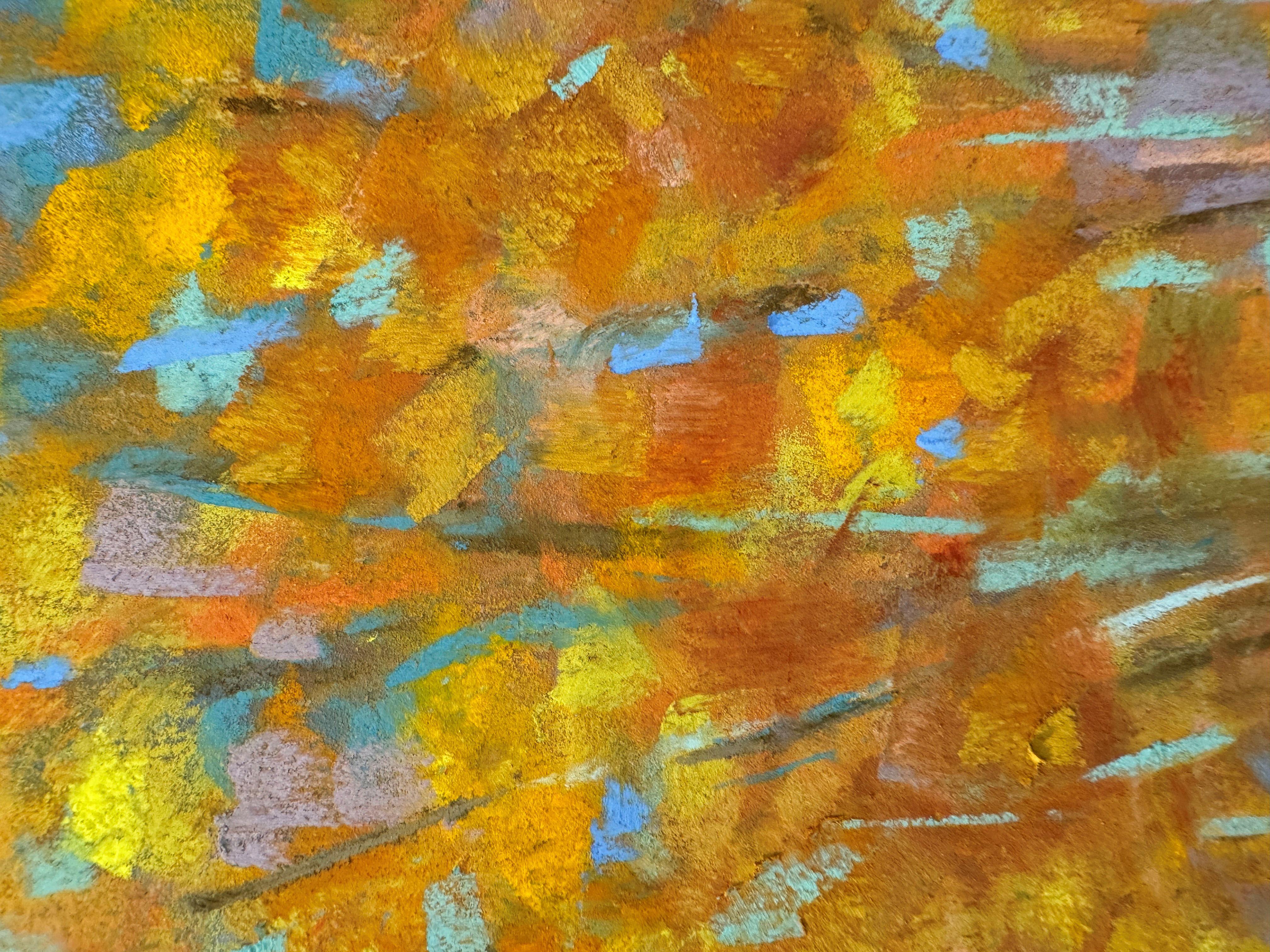 La magia del otoño - Pintura al pastel impresionista de un árbol otoñal - Painting de Dina Gardner