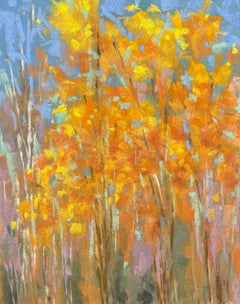 Autumn's Magic - Impressionist Fall Tree Pastel Painting