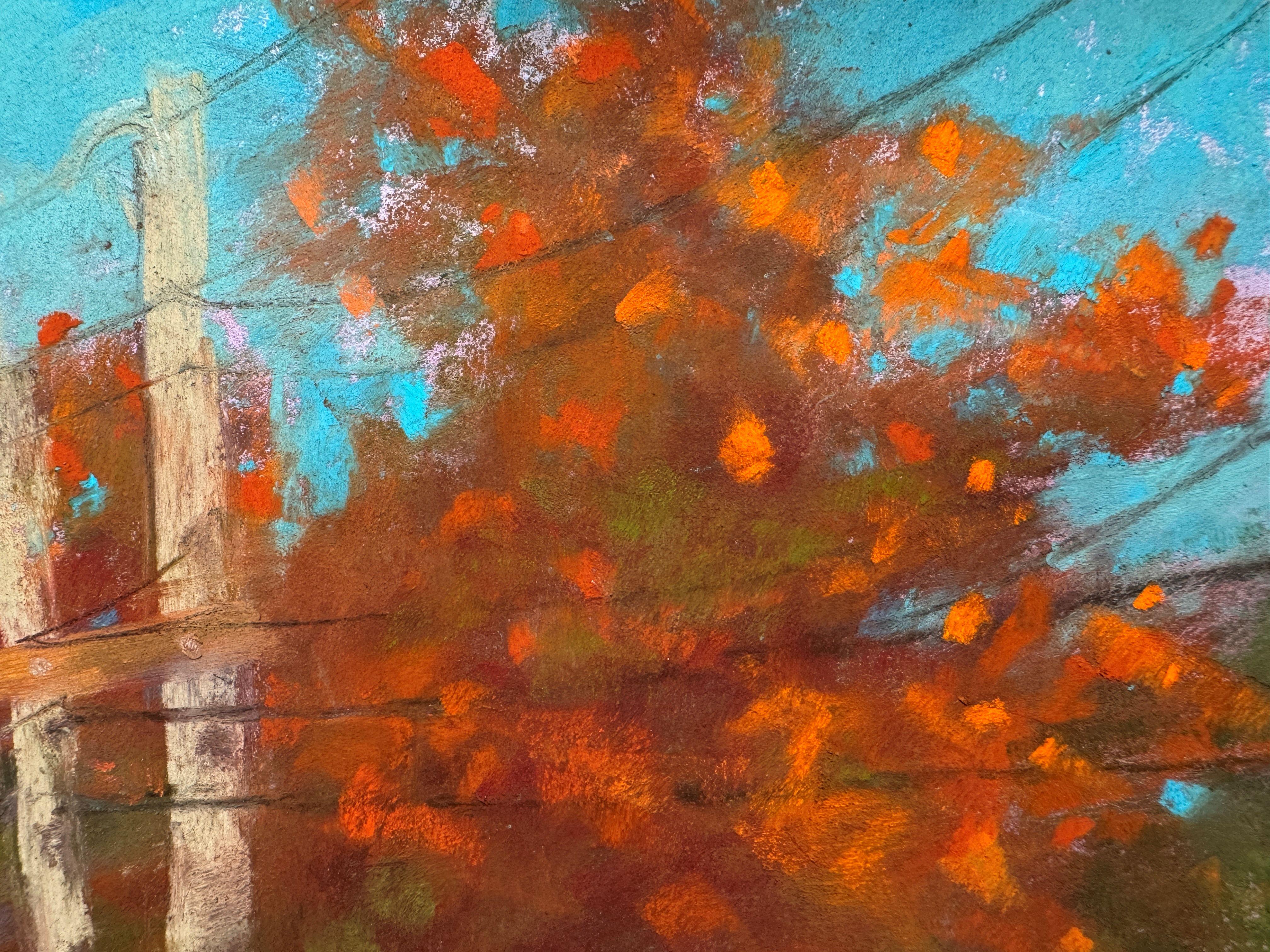 Back Roads - Pastell-Impressionistische Neuengland-Landschaftsmalerei (Impressionismus), Painting, von Dina Gardner