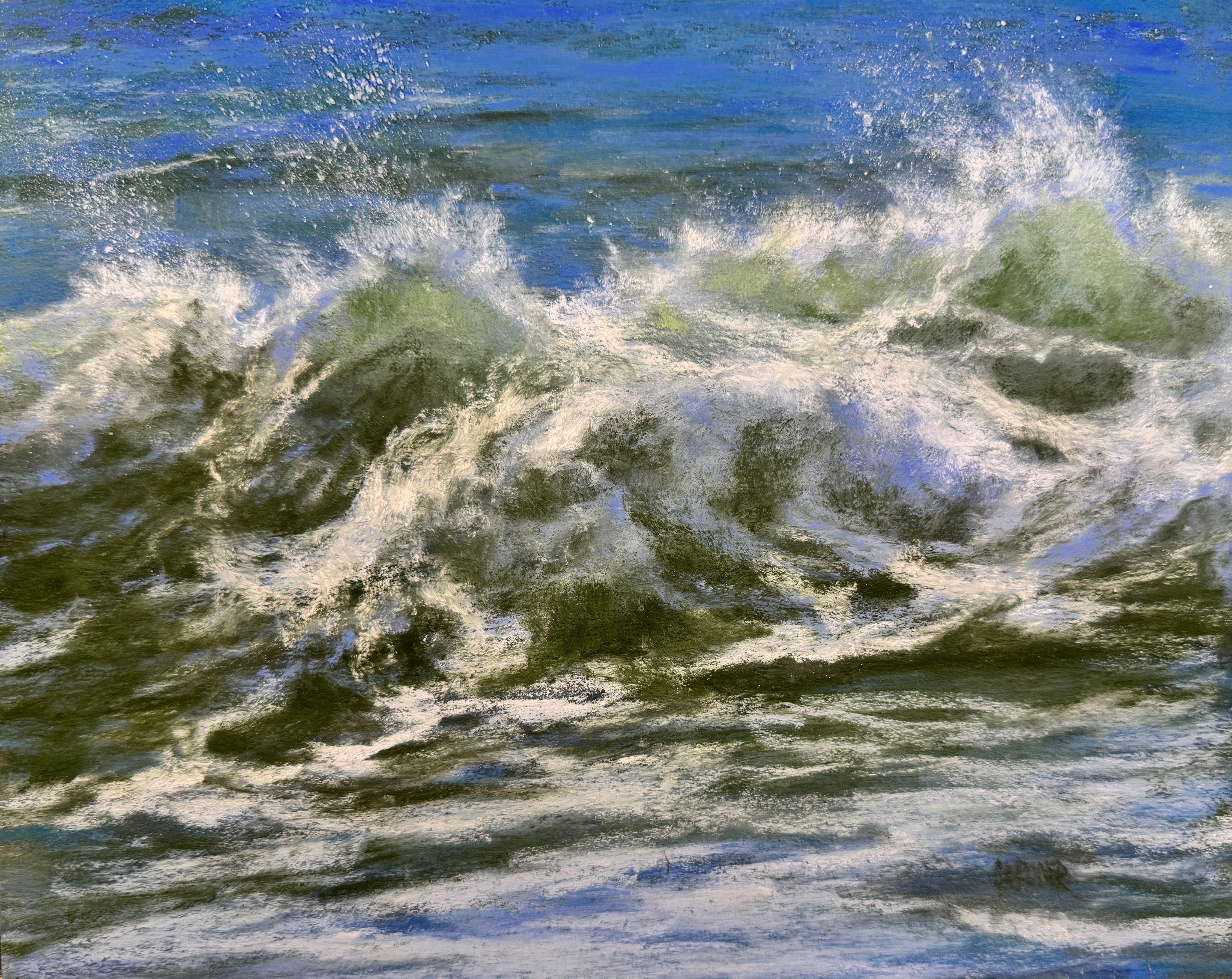 Backseat Driver - Surging Ocean Impressionist Painting