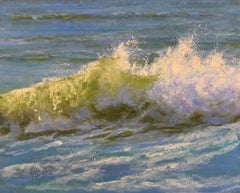 Carte Blanche - Pastel Impressionist Wave Painting