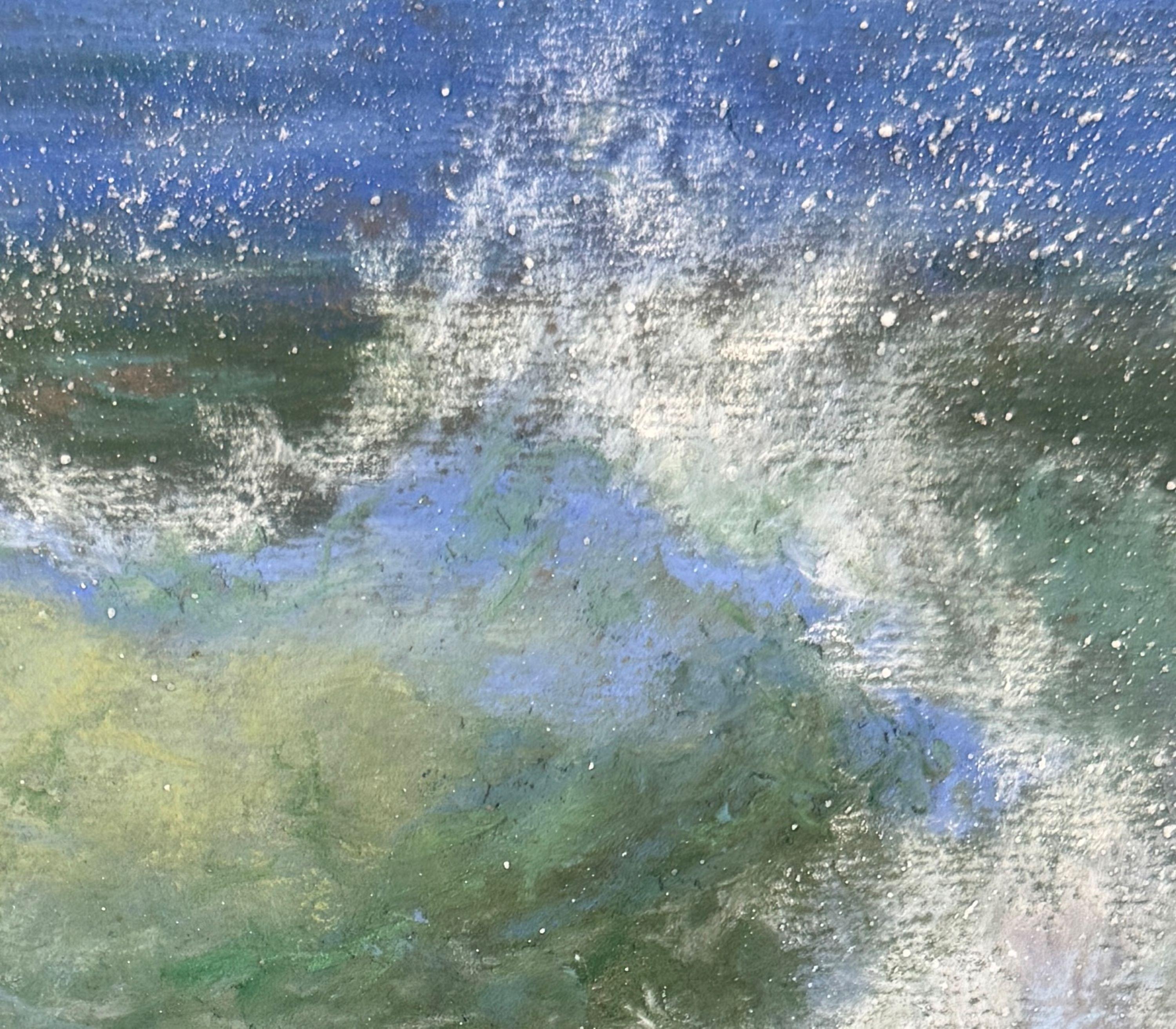 Chasing Time - Impressionist Pastel Landscape Painting For Sale 2