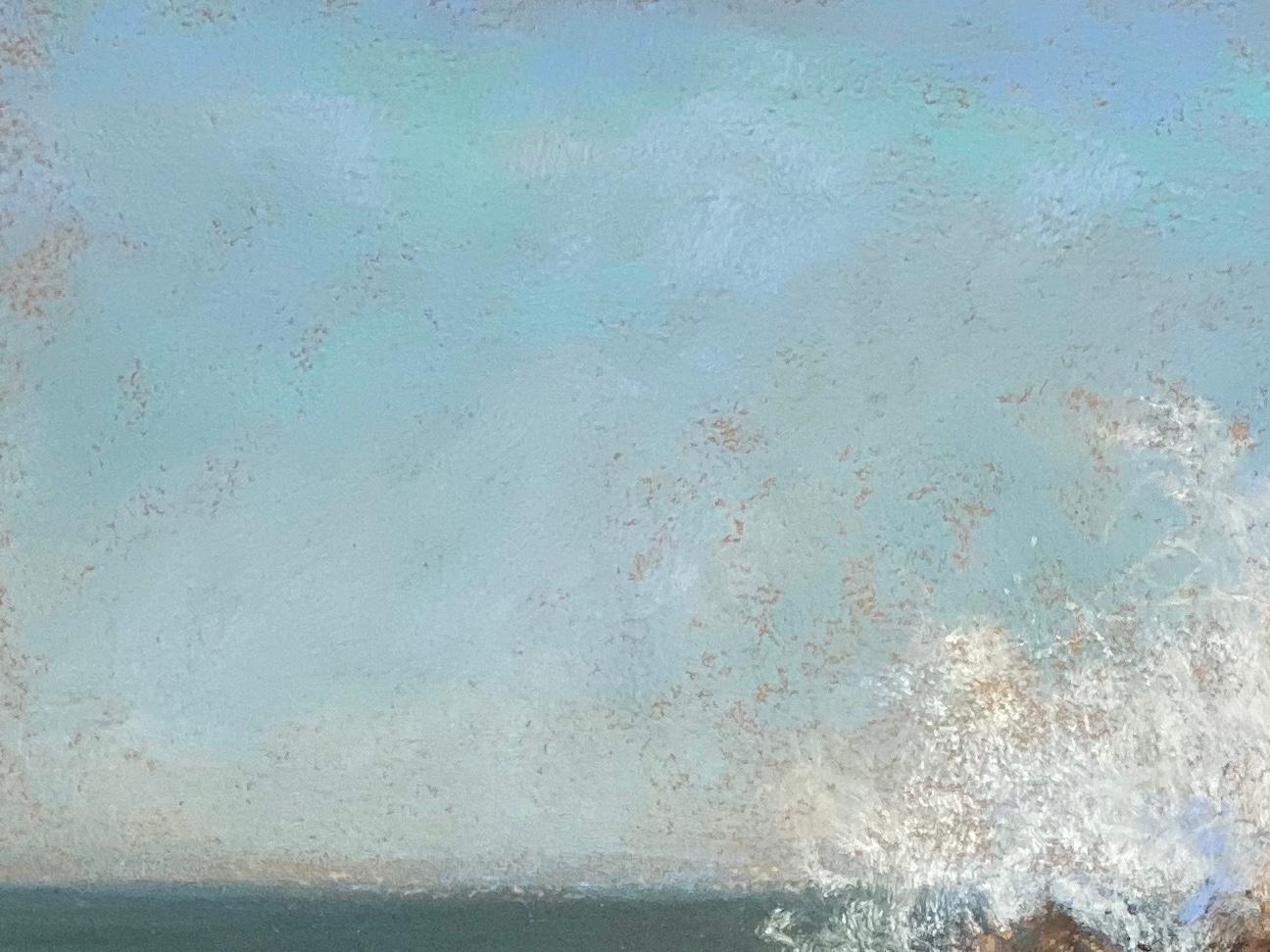 Crash Course, Original signiert zeitgenössisches impressionistisches Landschaftsgemälde – Art von Dina Gardner