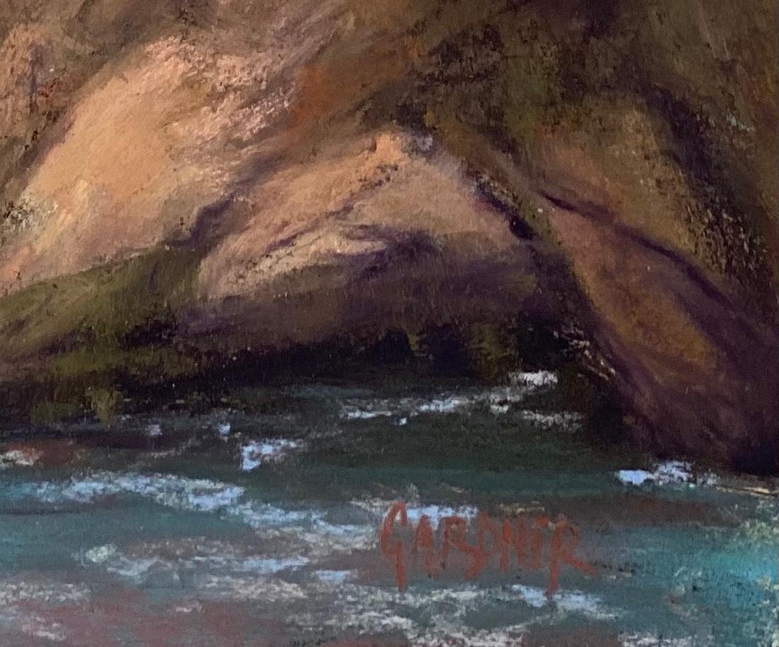 Crashkurs, Original zeitgenössische impressionistische Landschaftsmalerei
8