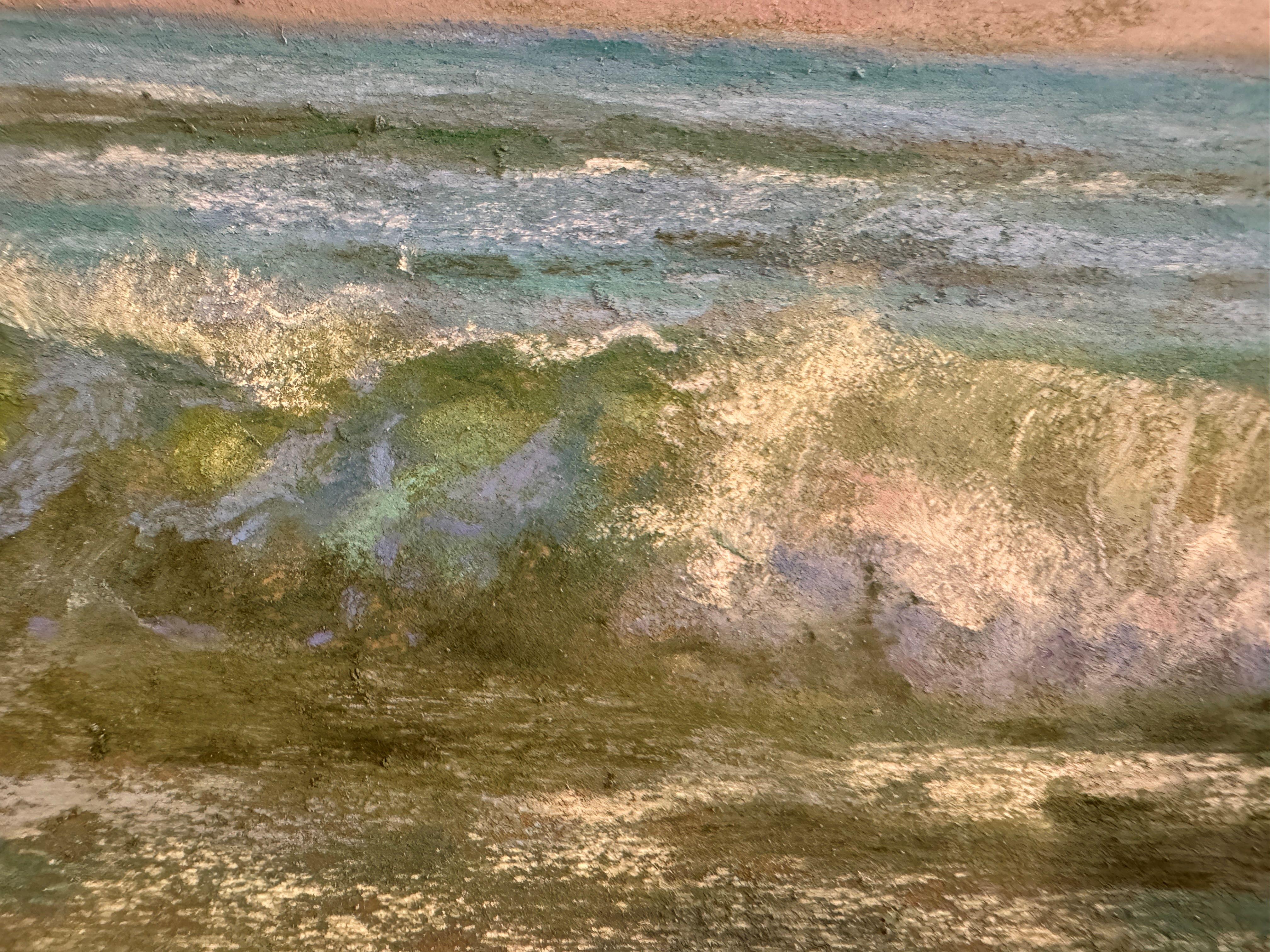 Entre Nous - Impressionist Pastel Landscape Painting For Sale 2