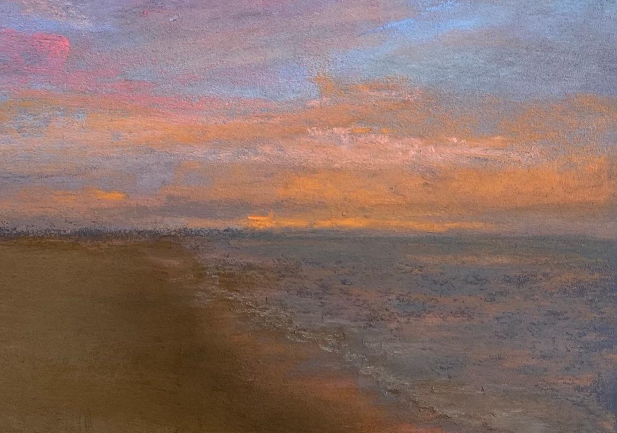 Candy Eye, peinture impressionniste originale de paysage marin au pastel - Impressionnisme Painting par Dina Gardner