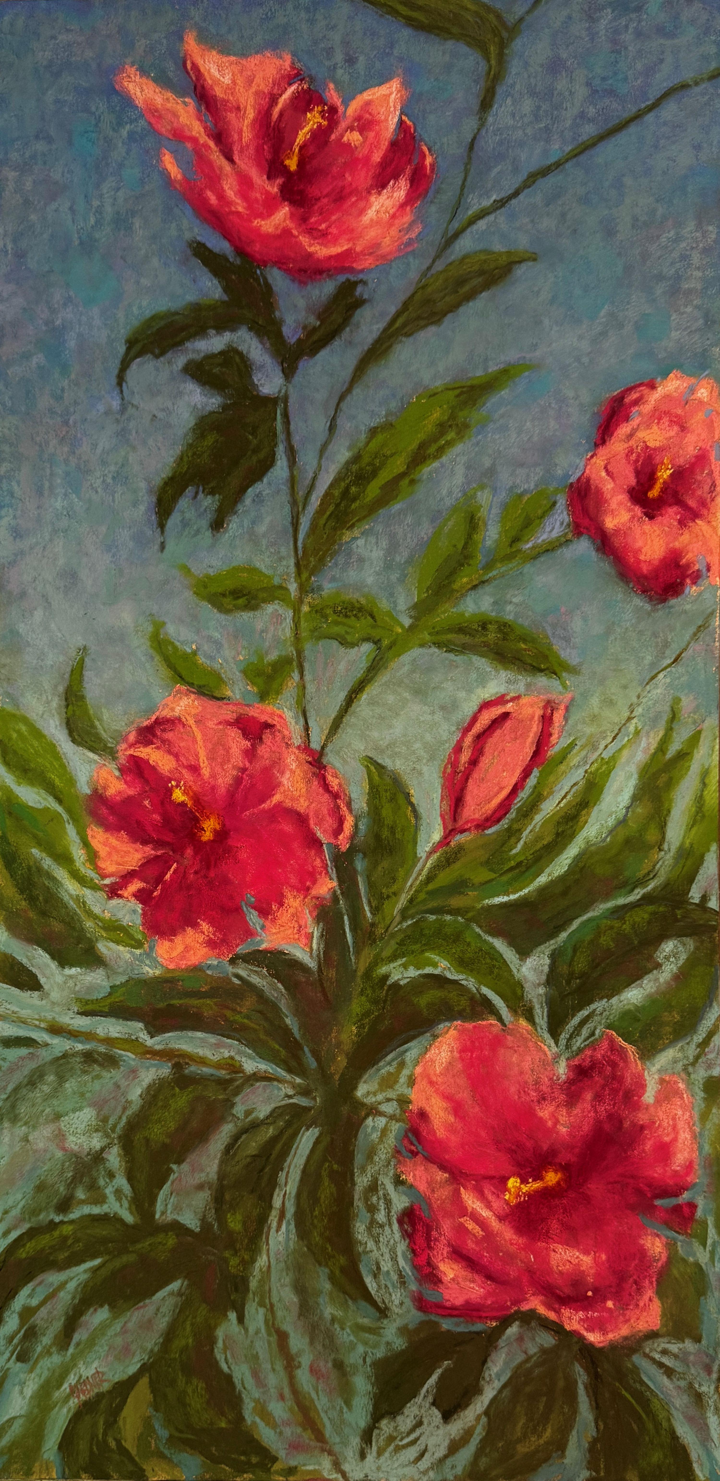 Amici veloci - Pittura floreale a pastello