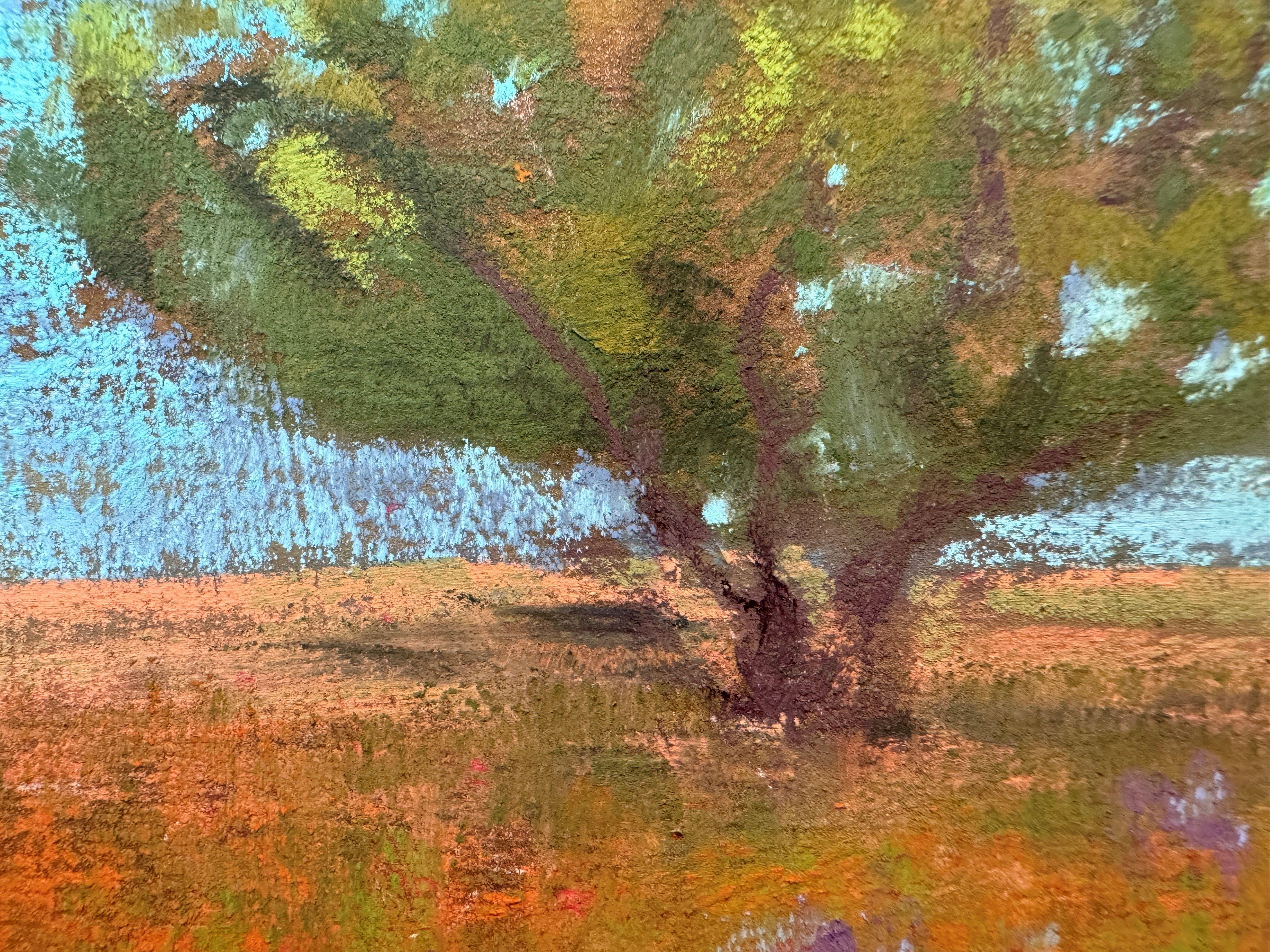 Going Solo - Peinture impressionniste française de paysage au pastel - Painting de Dina Gardner