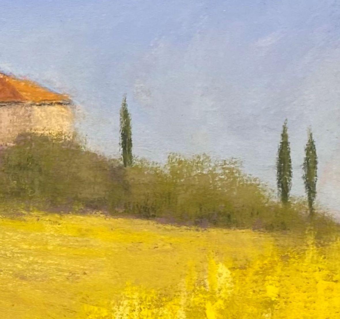 Sunshine italien, peinture de paysage impressionniste contemporaine originale signée - Painting de Dina Gardner