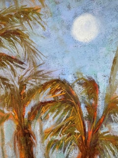 Moondance, Original Pastel Landscape Painting on Board, 2021