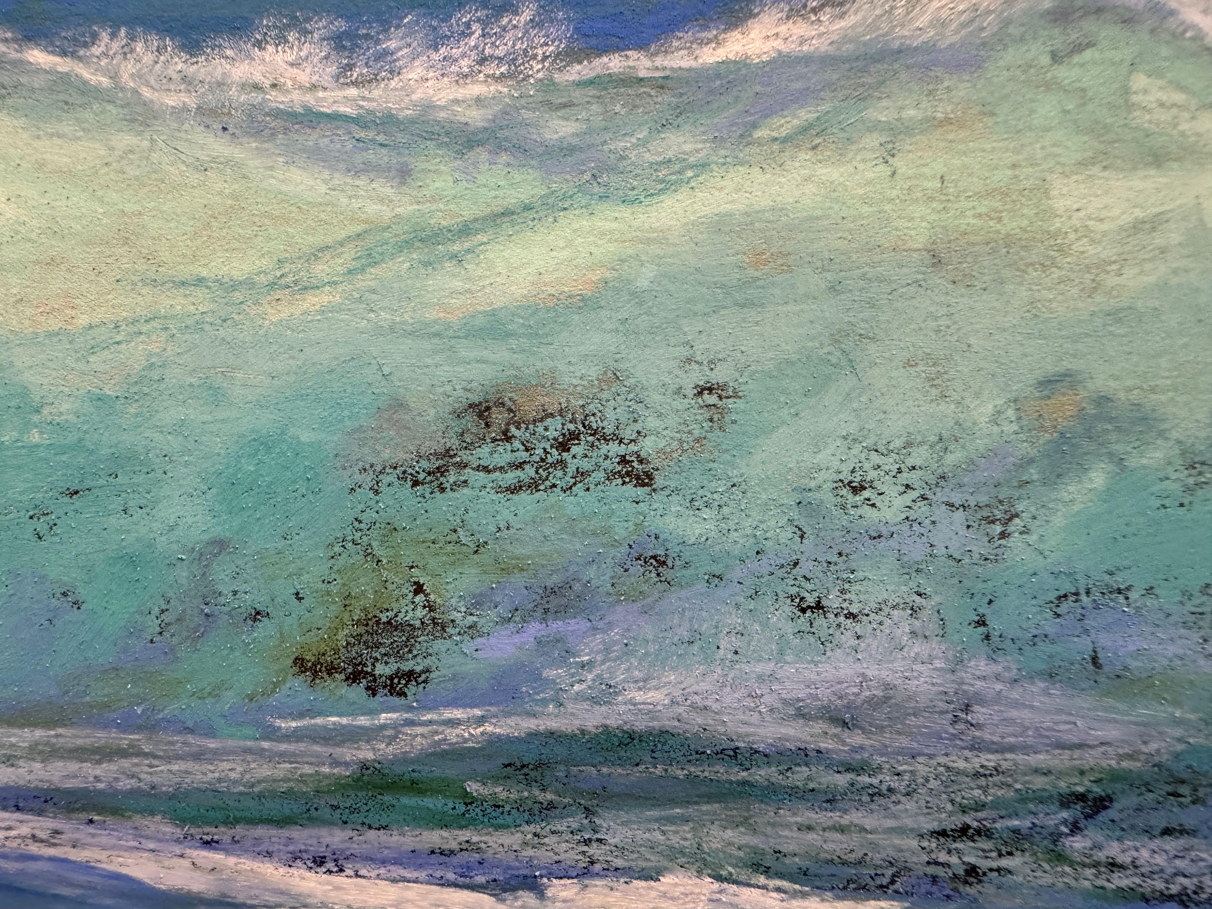 Una volta ogni tanto ti si accende la luce - Onda pastello ispirata ai Grateful Dead - Painting di Dina Gardner