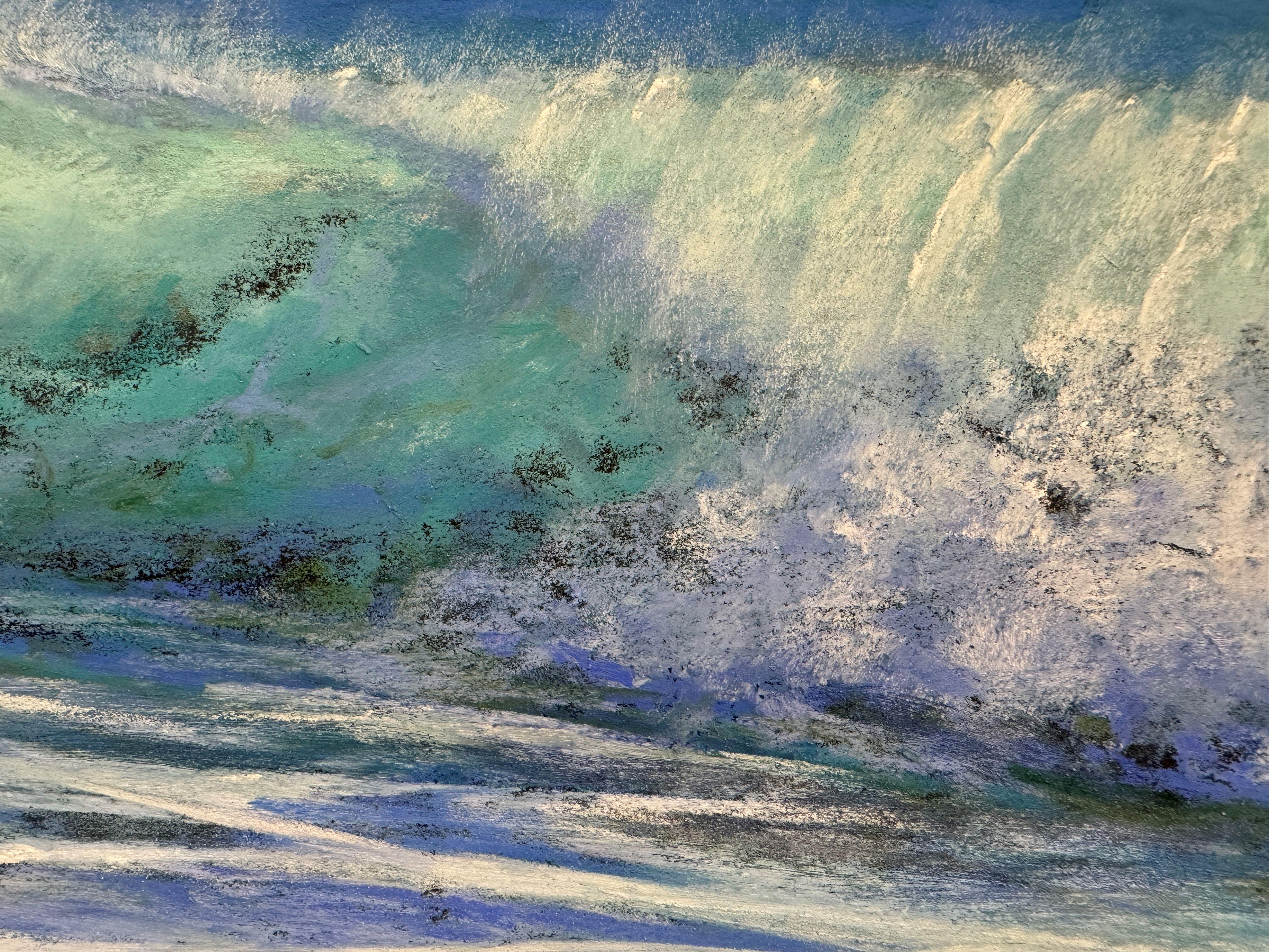 Una volta ogni tanto ti si accende la luce - Onda pastello ispirata ai Grateful Dead - Painting Impressionismo americano di Dina Gardner