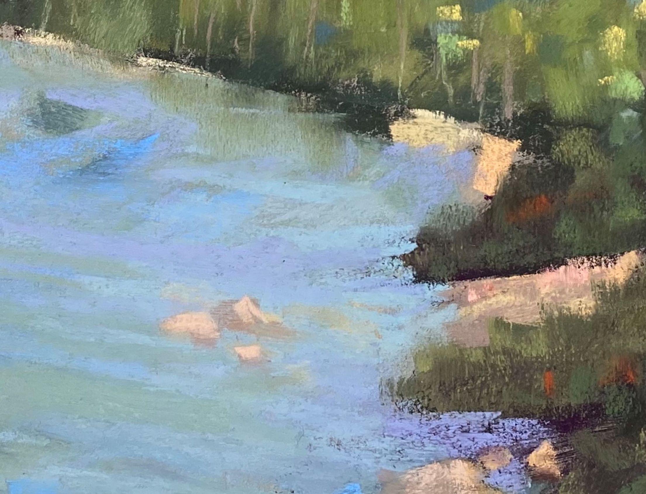 « Only A River's » (Gonna Make Things Right) - Peinture de paysage originale signée en vente 4