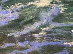 Sea's Symphony  - Pastel Impressionist Wave Painting