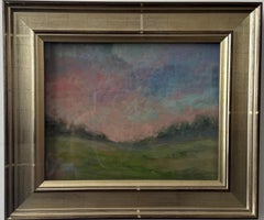 Sky High 1 - Impressionistisches Gemälde, Meeres-Sonnenuntergang, Pastell, Pastell