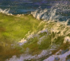 Slow Roll - Peinture de vagues aux pastels vifs