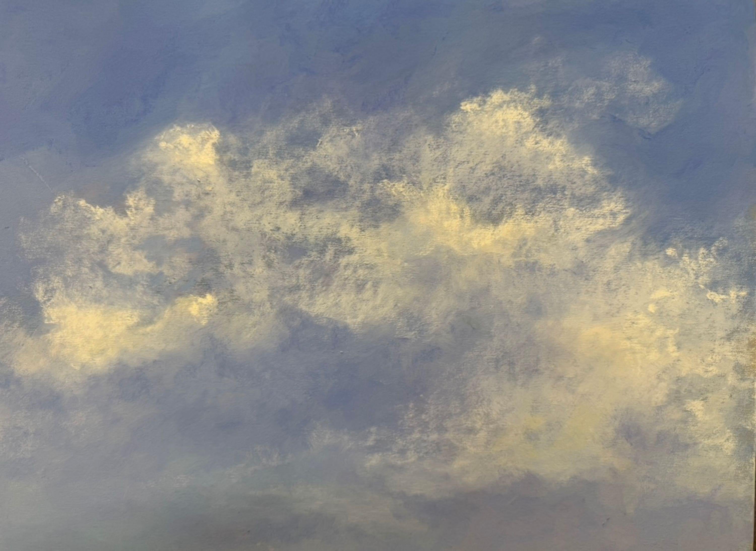 Solitudine - Pittura a pastello di nuvole impressioniste