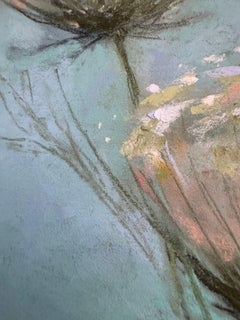 Standing Tall - Pastel Queen Anne's Lace Meadow Painting