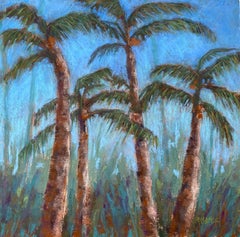 Sway, Original Impressionist Landscape Pastel Painting on Board, 2021