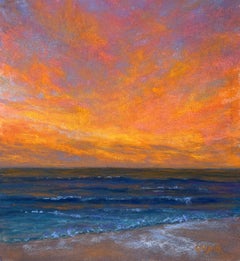 Take A Bow, Original Pastel Impressionist Seascape, 2021
